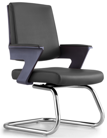 Swivel Bonded Leather Guest Chair