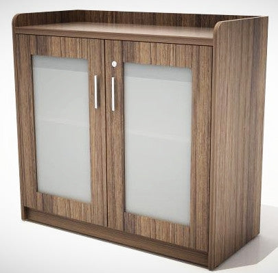 Storage Cabinet with Glass Door